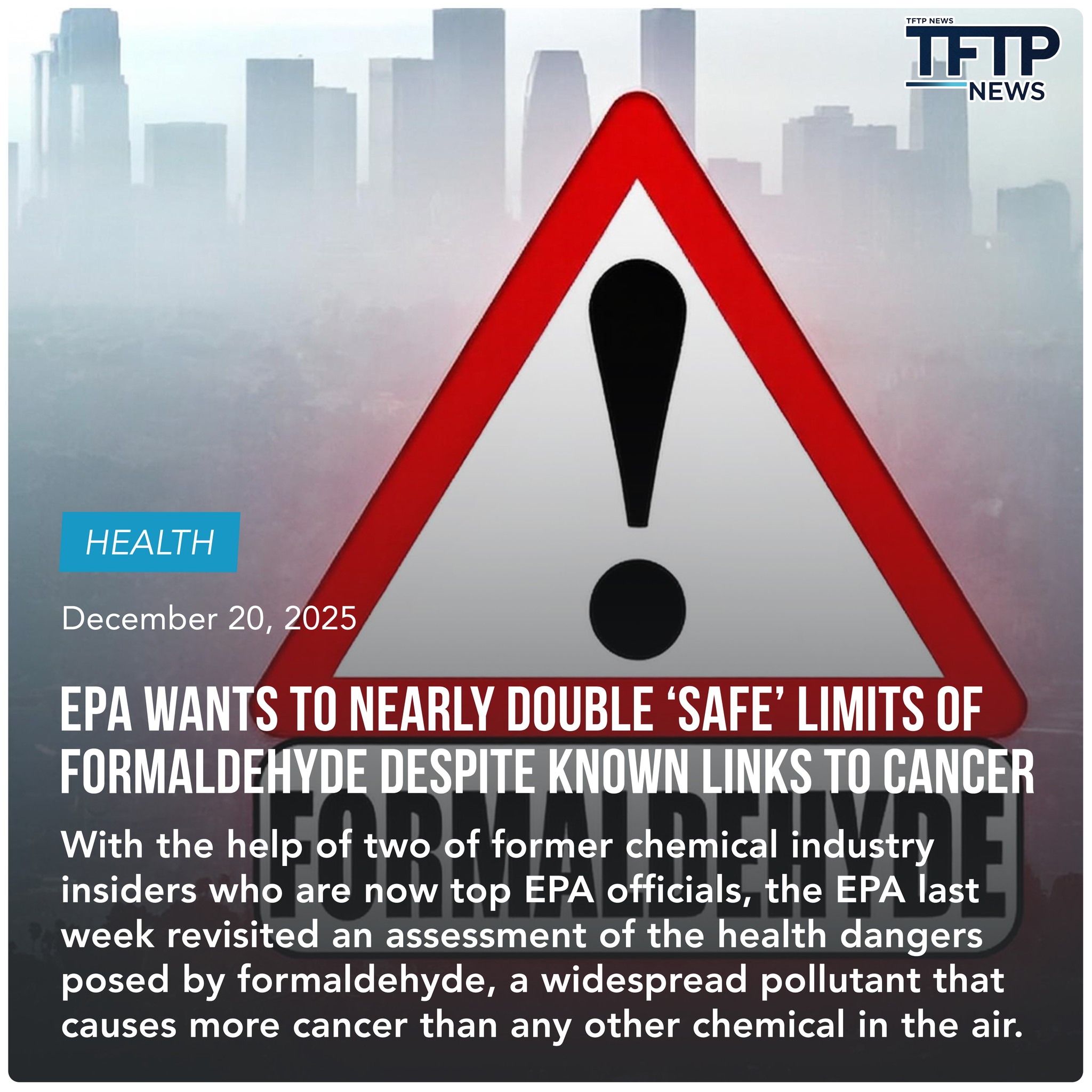 The Free - The chemical industry finally got its wish. The EPA is ...
