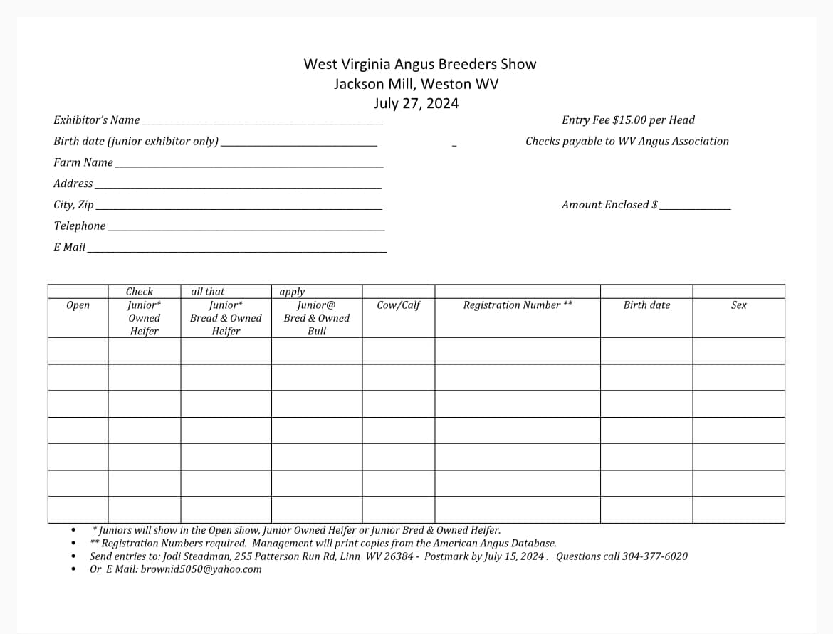 West Virginia Angus Association