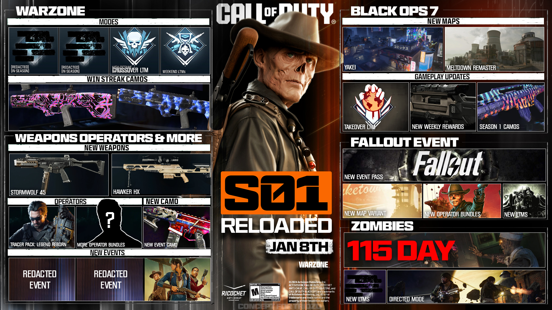 Tridzo - 🚨 Black Ops 7 – Season 1 Reloaded drops JAN 8th! 🚨 ☢️ Fallout ...