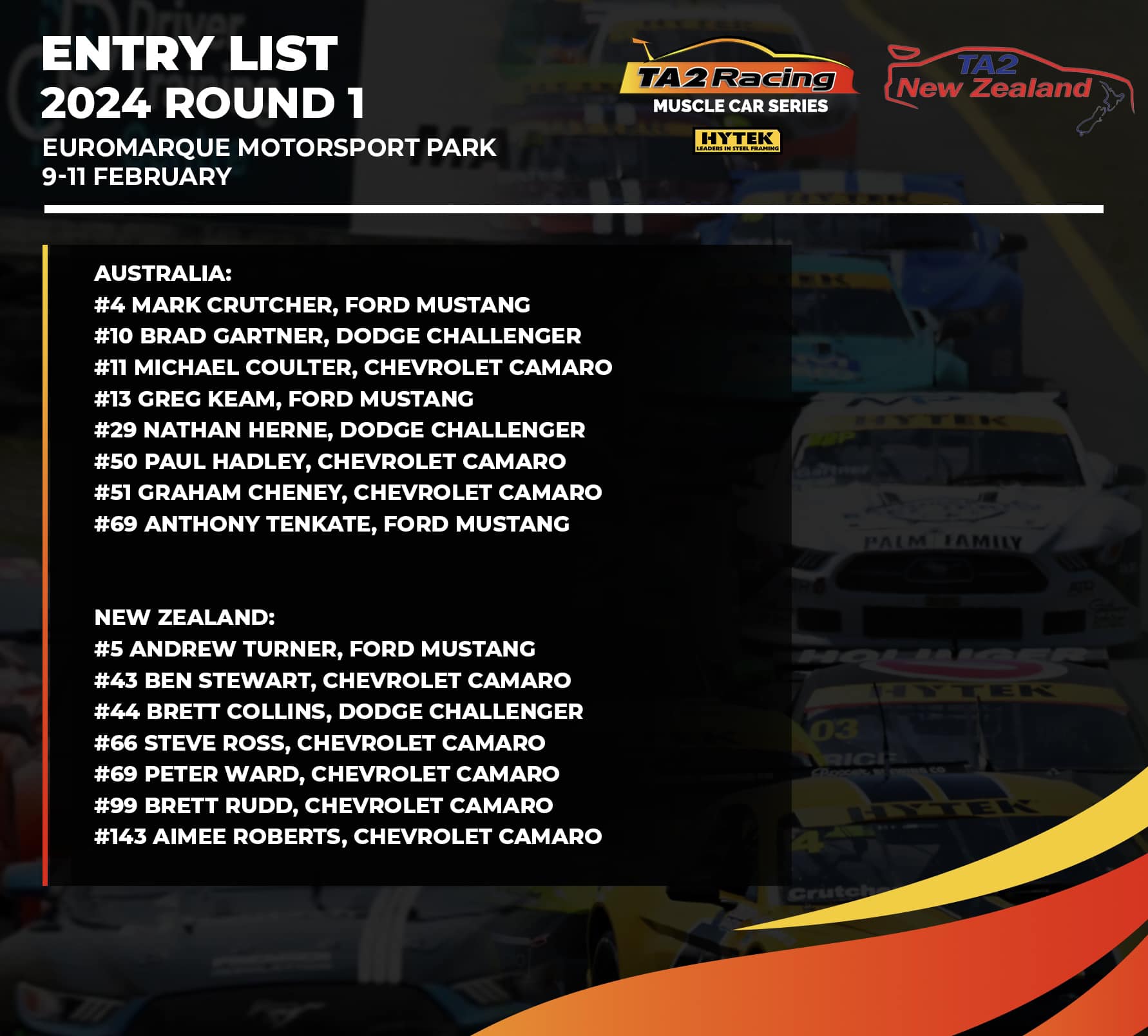 The stage is set for the first ever... - TA2 Racing Australia | Facebook