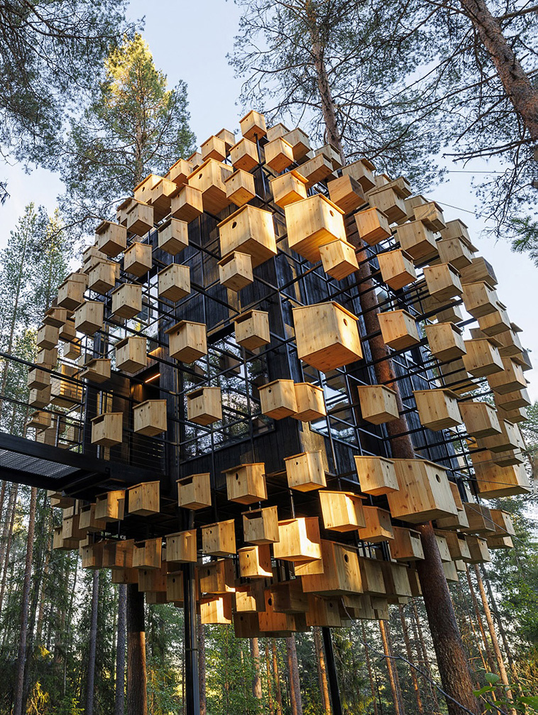 Architecture - BIG has designed a treehouse-style hotel room in Lapland ...