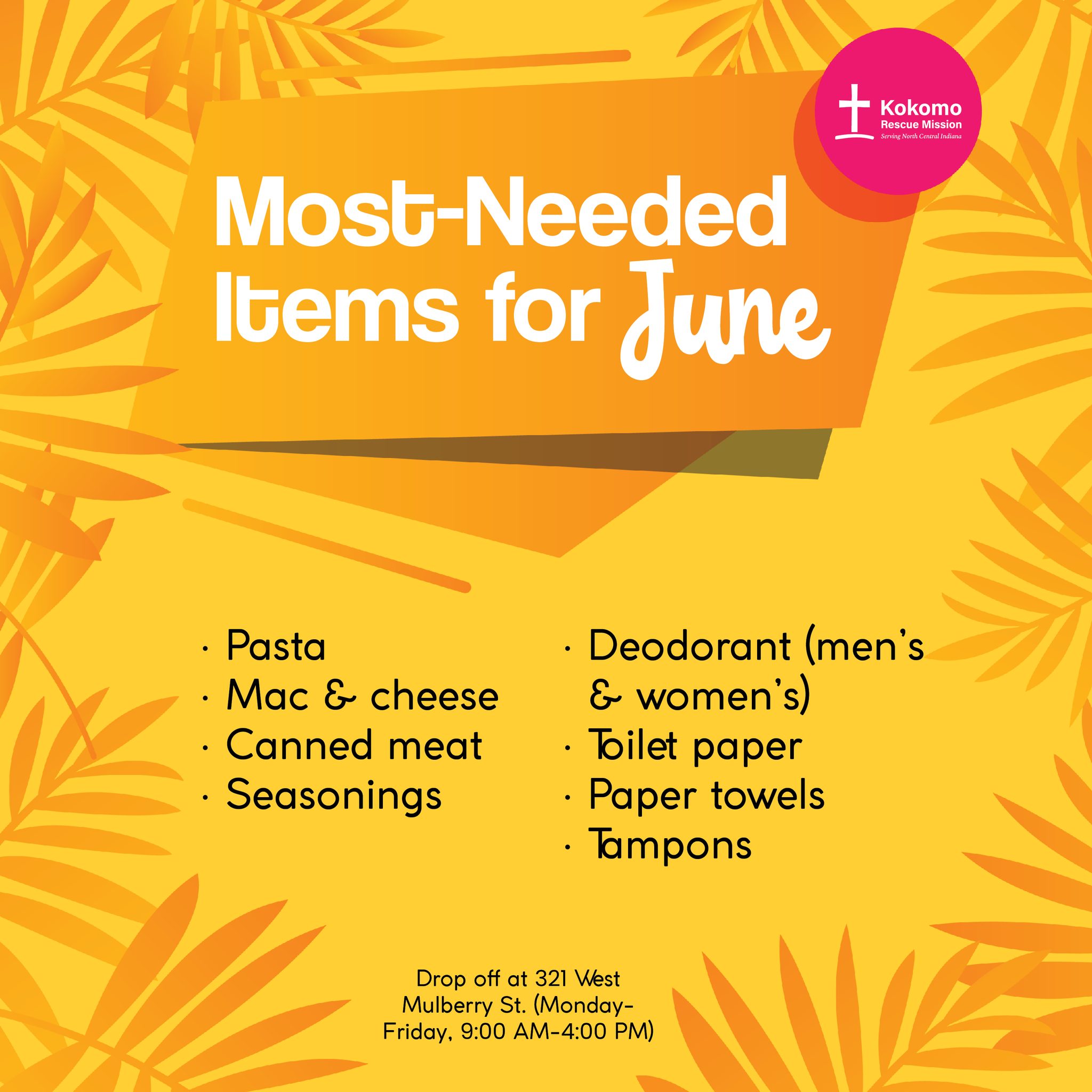 These are the items we need the... - Kokomo Rescue Mission | Facebook