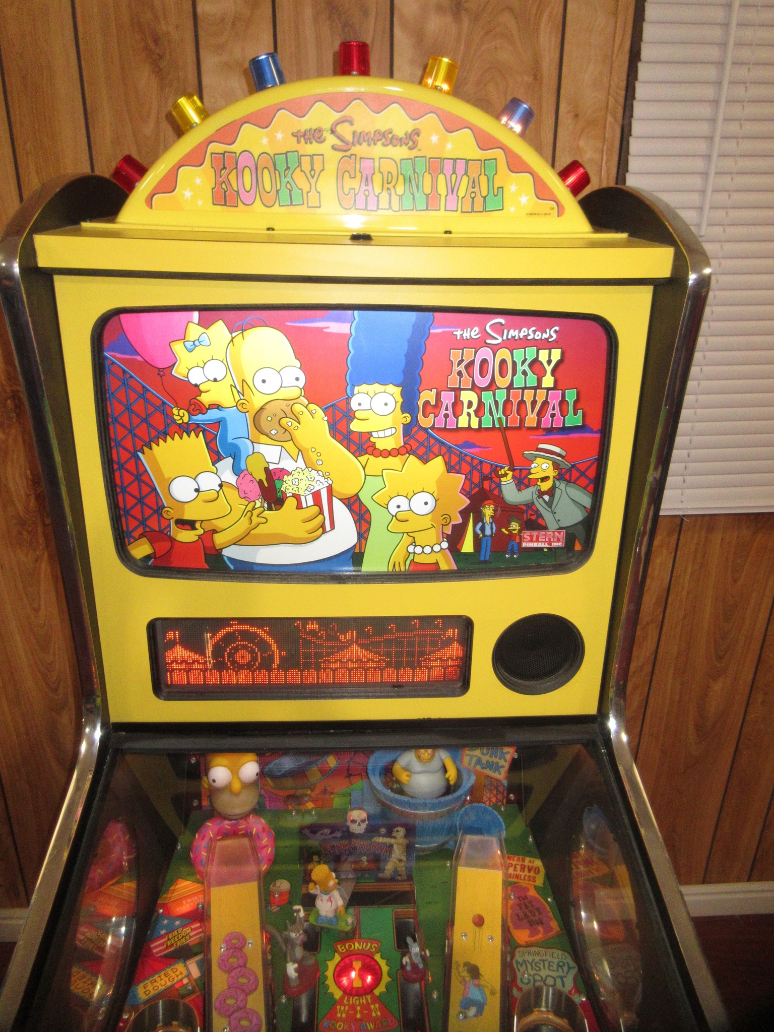 SOLD: Stern THE SIMPSONS KOOKY CARNIVAL Redemption Game