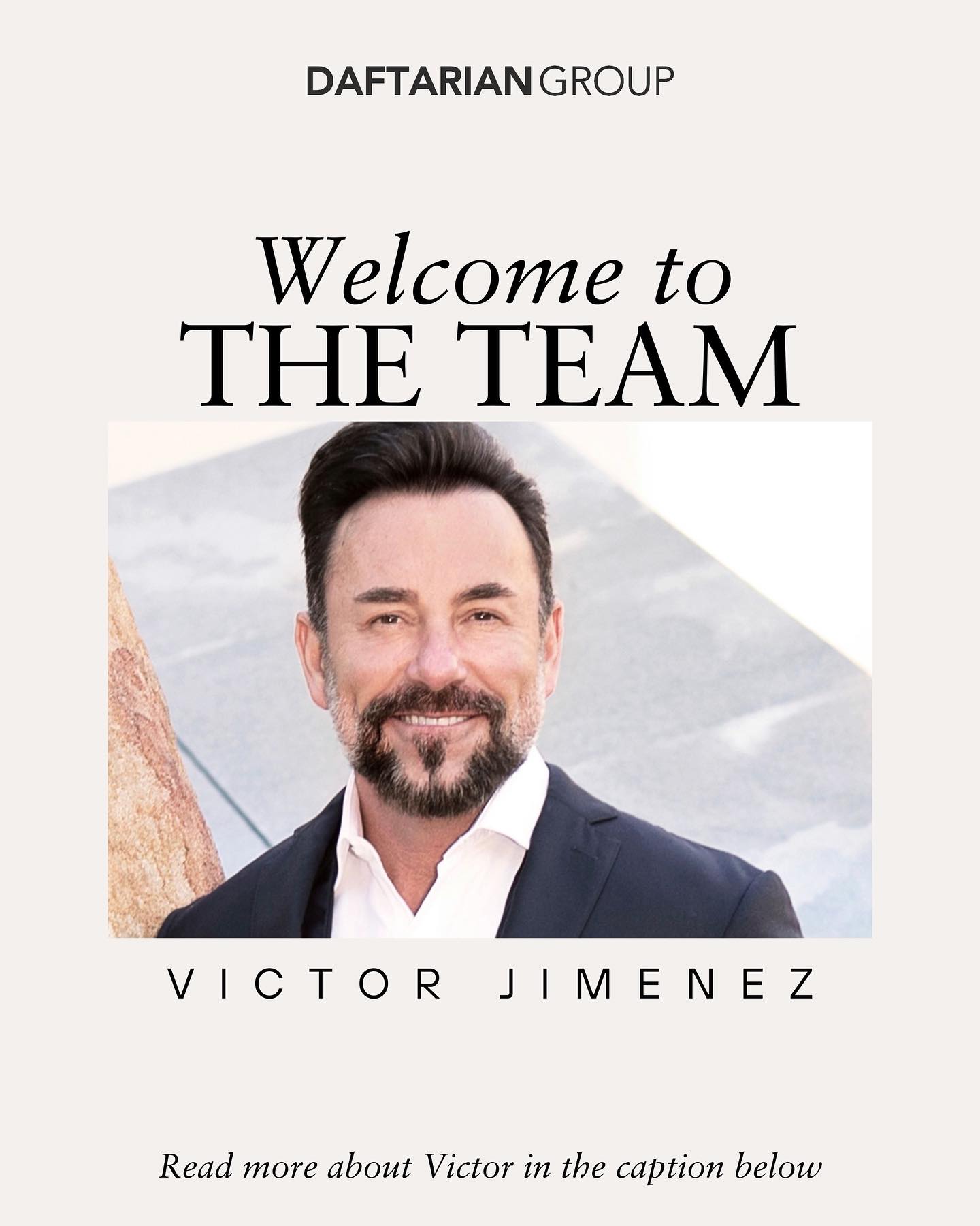 Daftarian - We are thrilled to welcome Victor back to the DG family ...