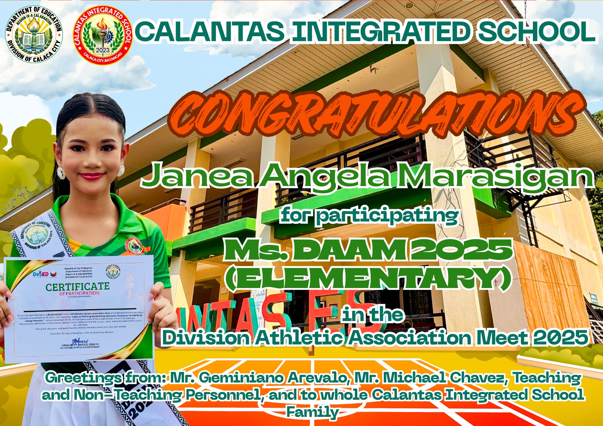 Calantas Integrated School Supreme Secondary Learner Government