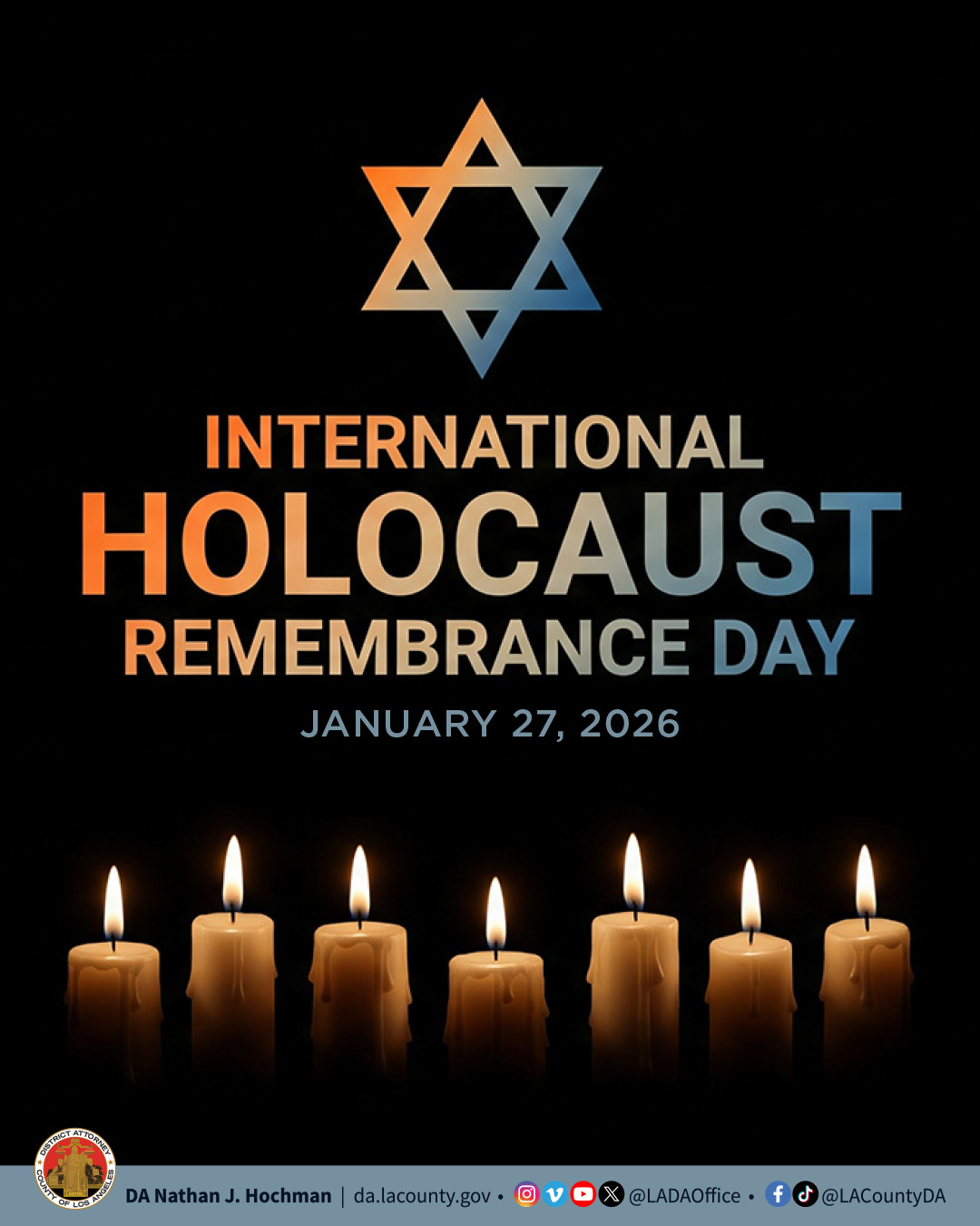 Los - Today we remember the six million Jewish lives stolen in the ...
