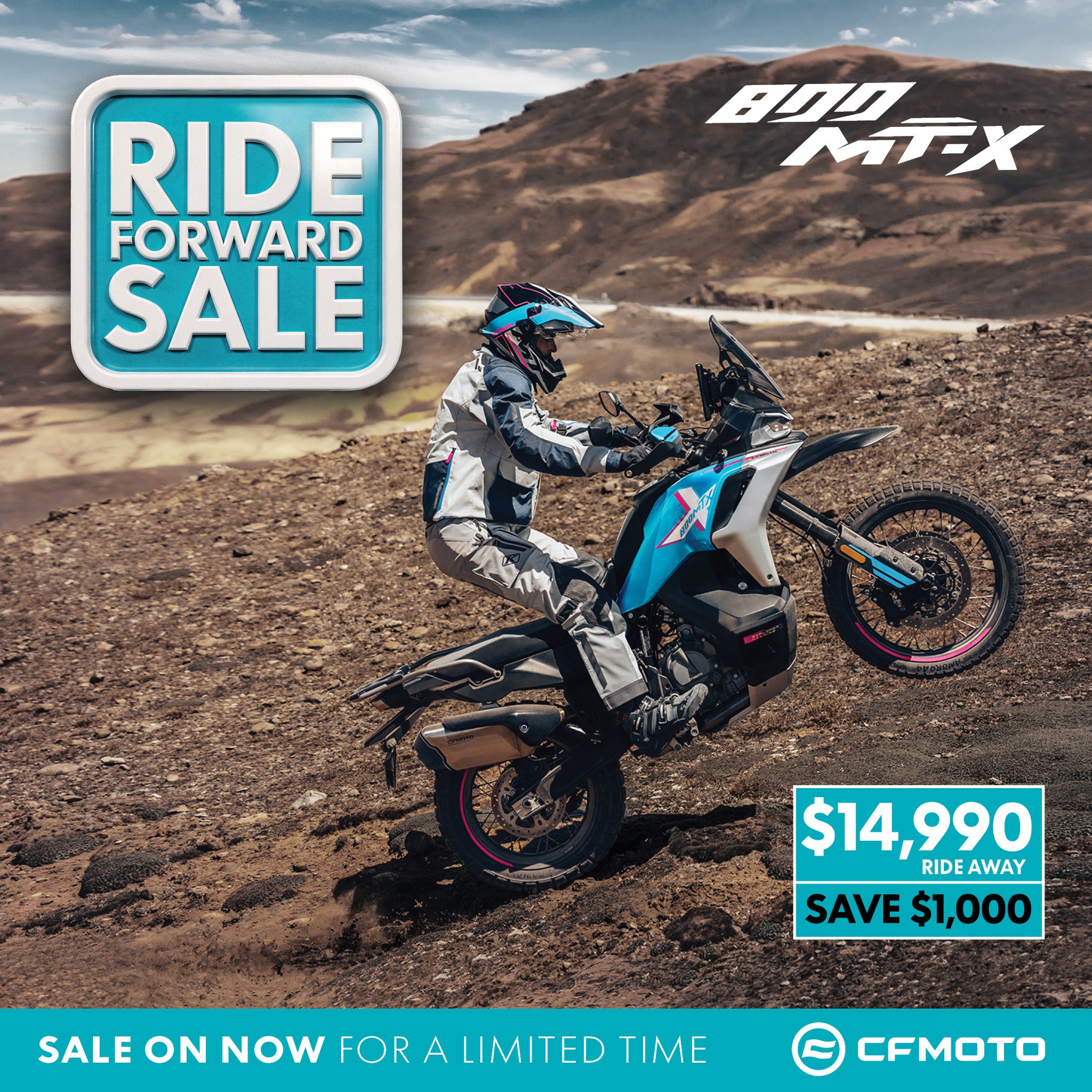 CFMOTO's RIDE FORWARD SALE IS NOW ON! Save thousands across