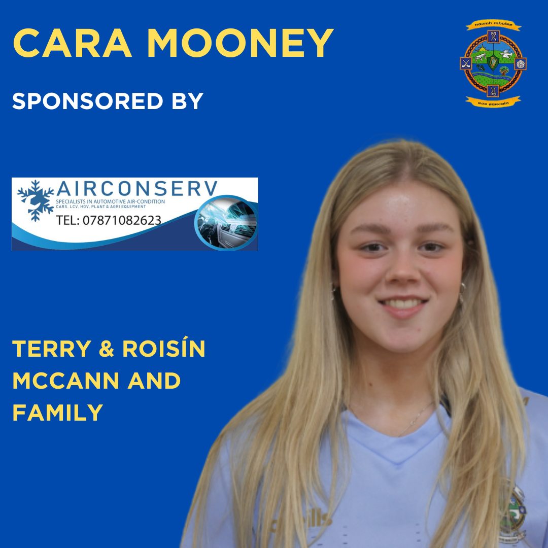 Rasharkin - 🏆 MEET THE SQUAD 🔵🟡 Player: Cara Mooney 💪 Sponsor: Air ...