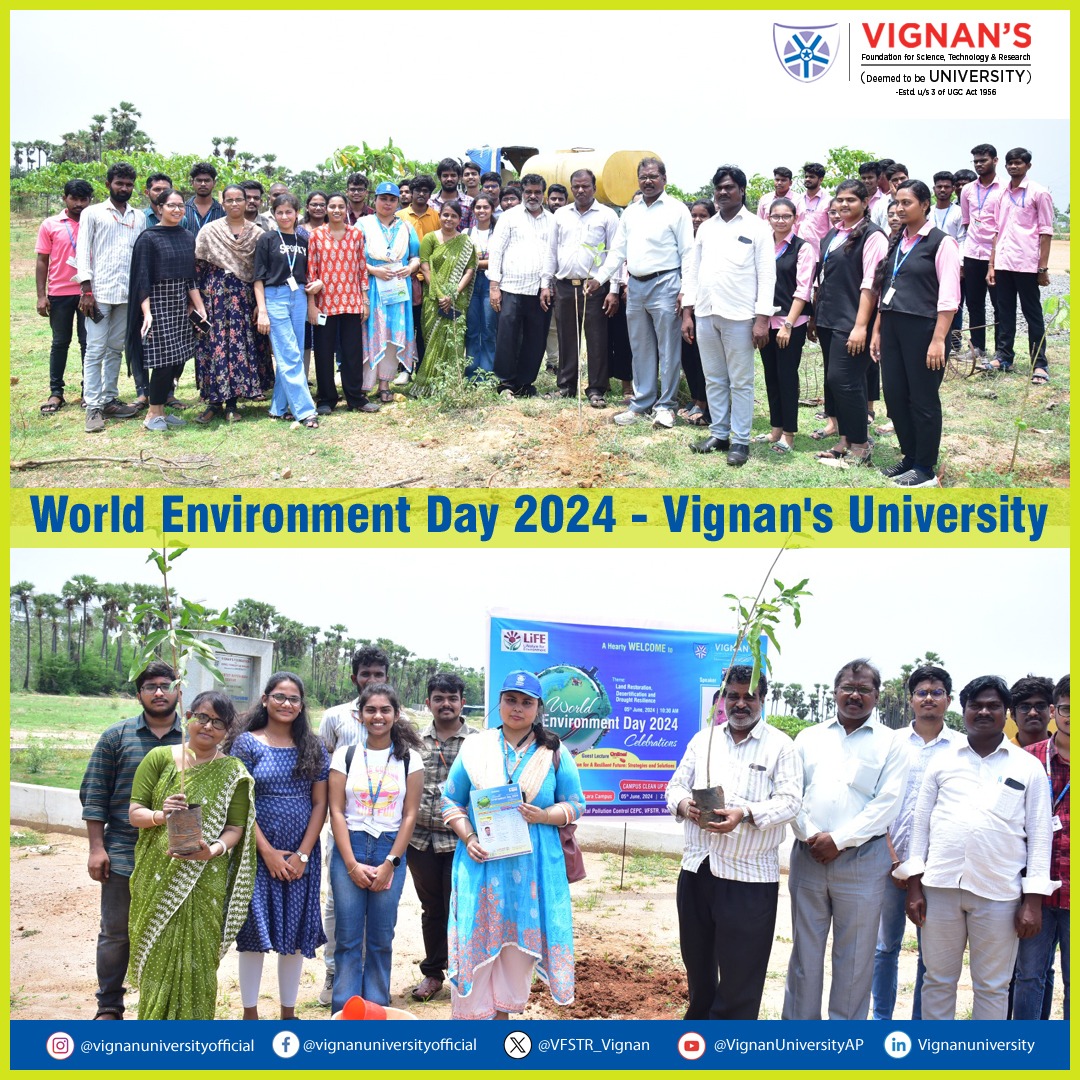 🌍 World Environment Day 2024 at VFSTR!... - Vignan University