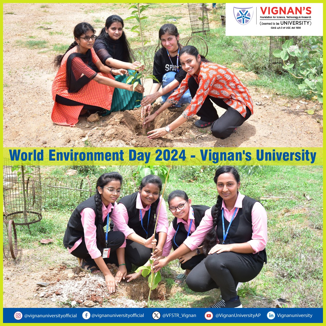 🌍 World Environment Day 2024 at VFSTR!... - Vignan University