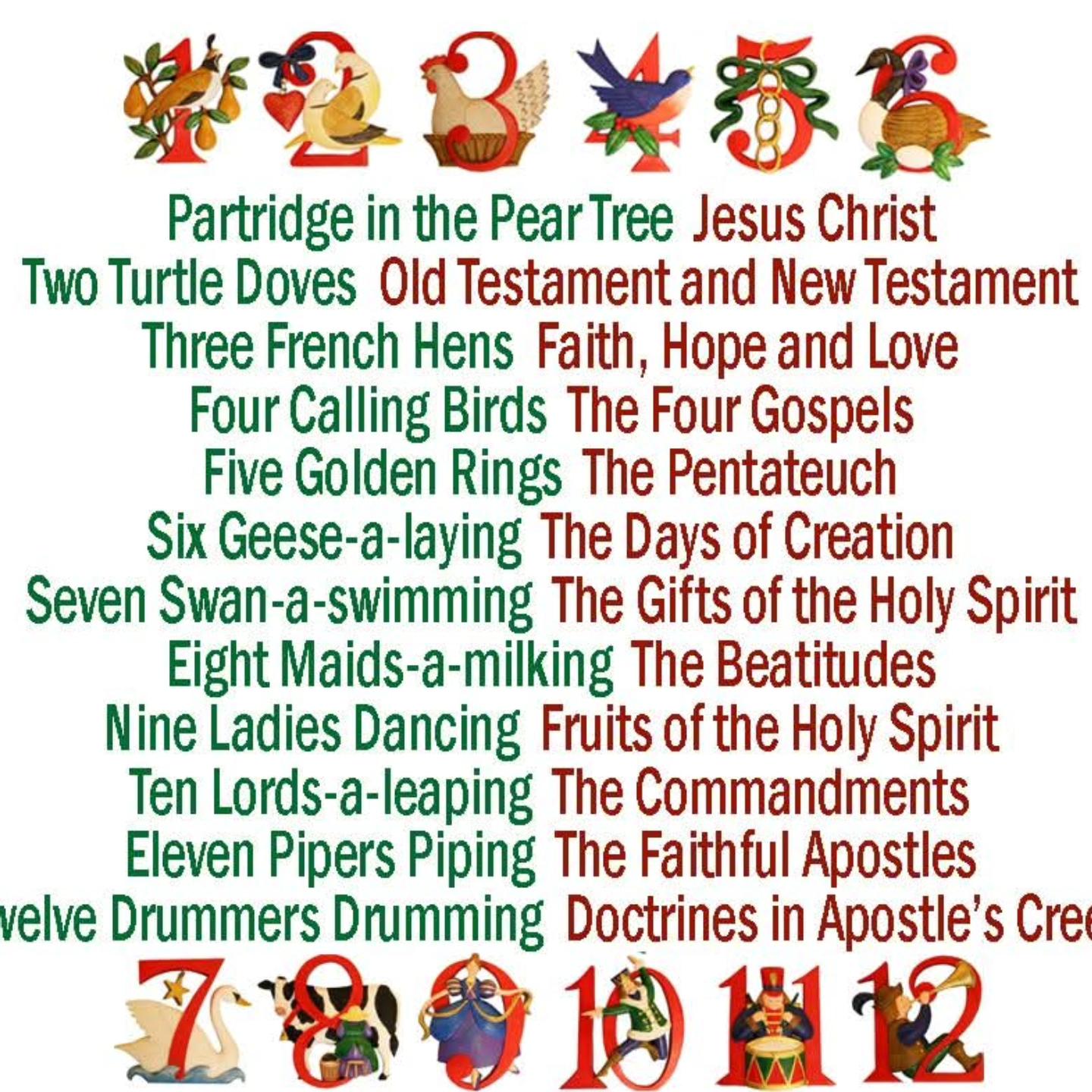 Good - The True Meaning Behind the Twelve Days of Christmas Did you ...
