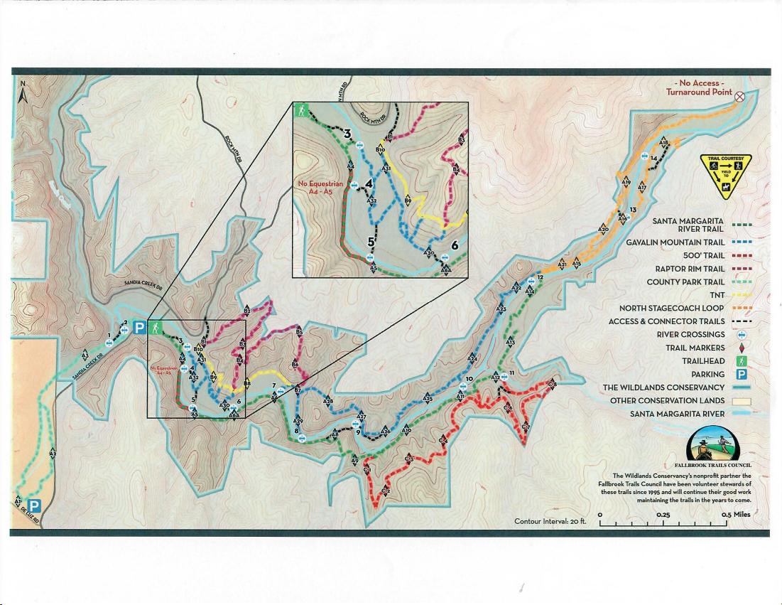 Here is a trail map of the... - Fallbrook Trails Council | Facebook