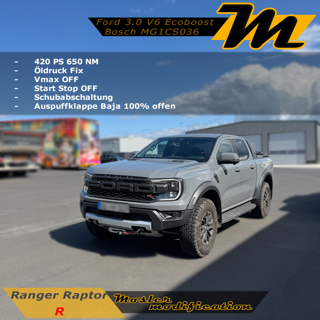 Mosler - 🦅 Ford Ranger Raptor 3.0 V6 – Stage 2 Optimierung Haltbar ...