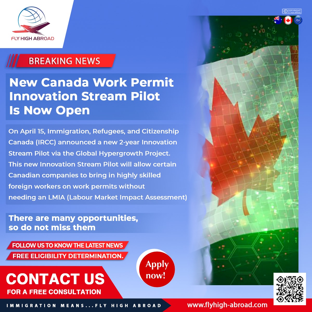 Fly - 🚨 BREAKING NEWS: New Canada Work Permit Innovation Stream Pilot ...