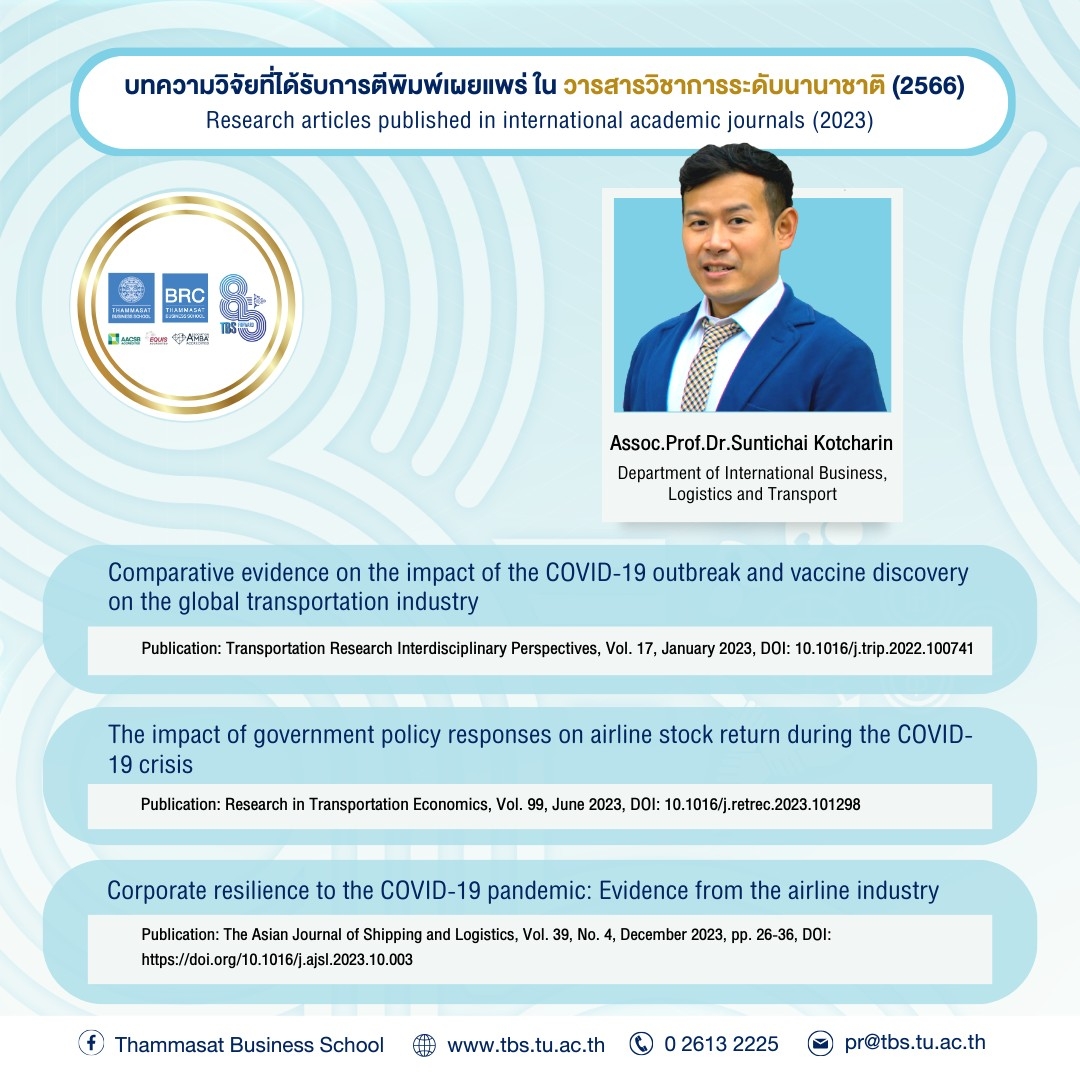 Thammasat - #ชวนอ่าน #วารสารวิชาการระดับนานาชาติ2566 #สาขาวิชาการบริหาร ...