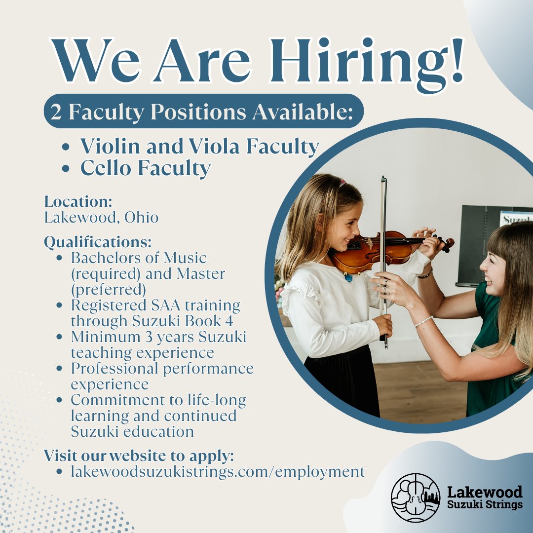 Lakewood Suzuki Strings | Lakewood OH