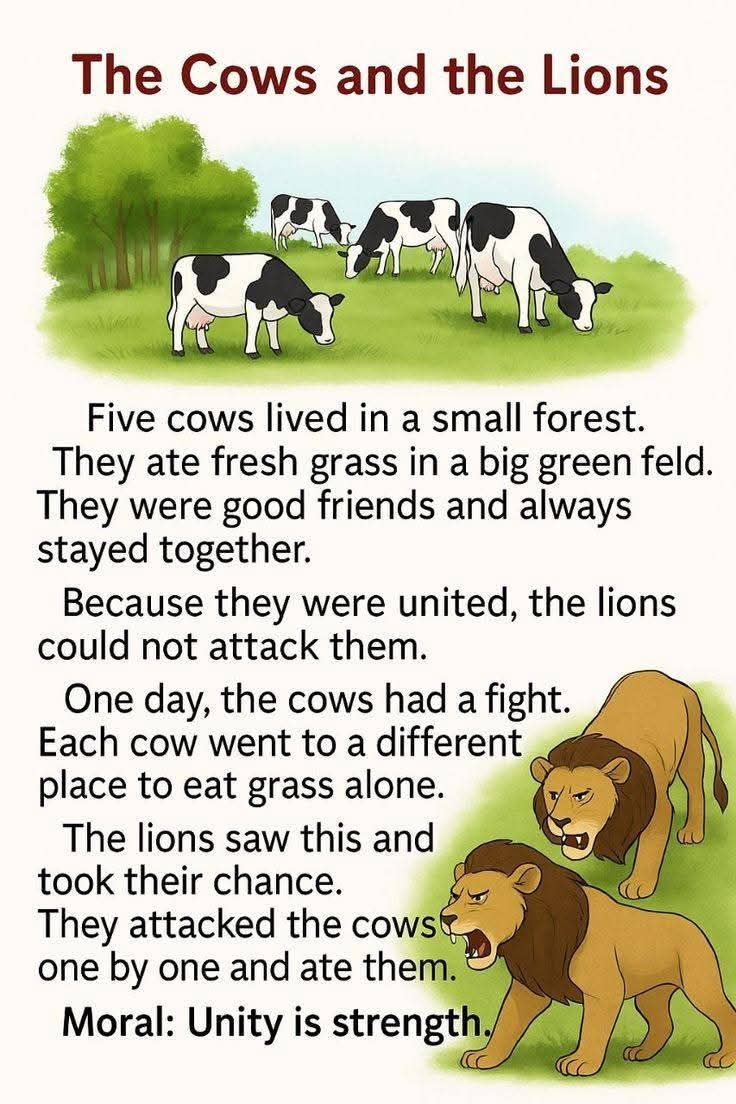 Primary - The Cows and the Lions (Story) !!!! | Facebook