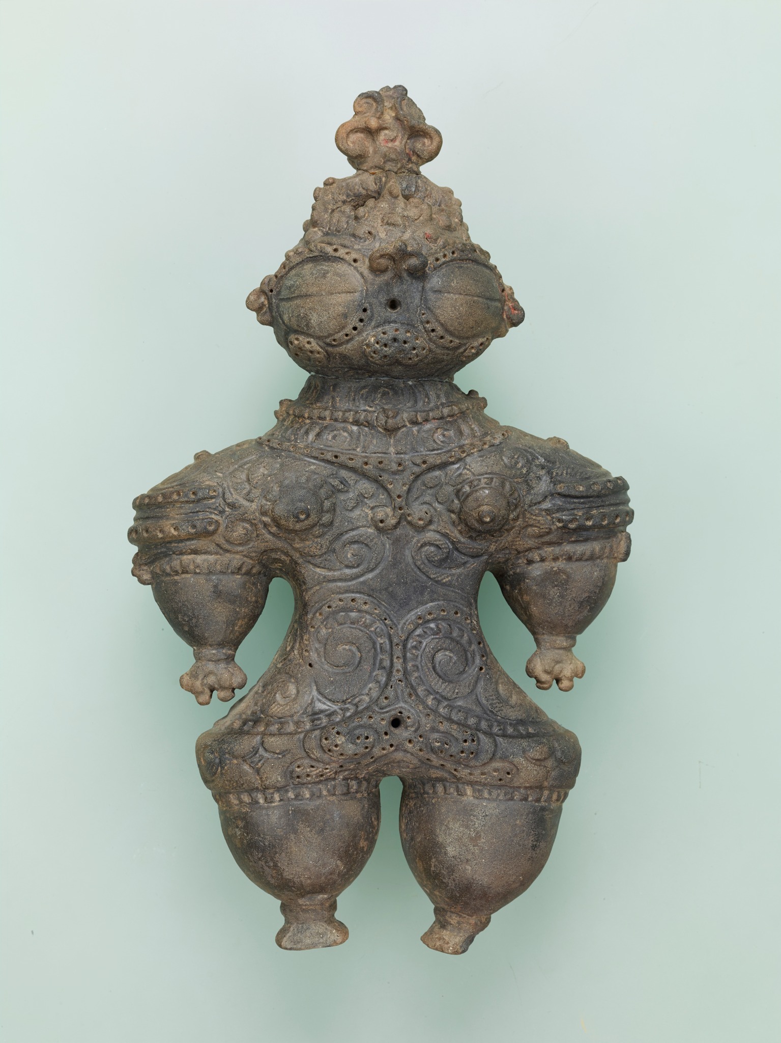 The dogū is an ancient clay artifact from the Jomon period