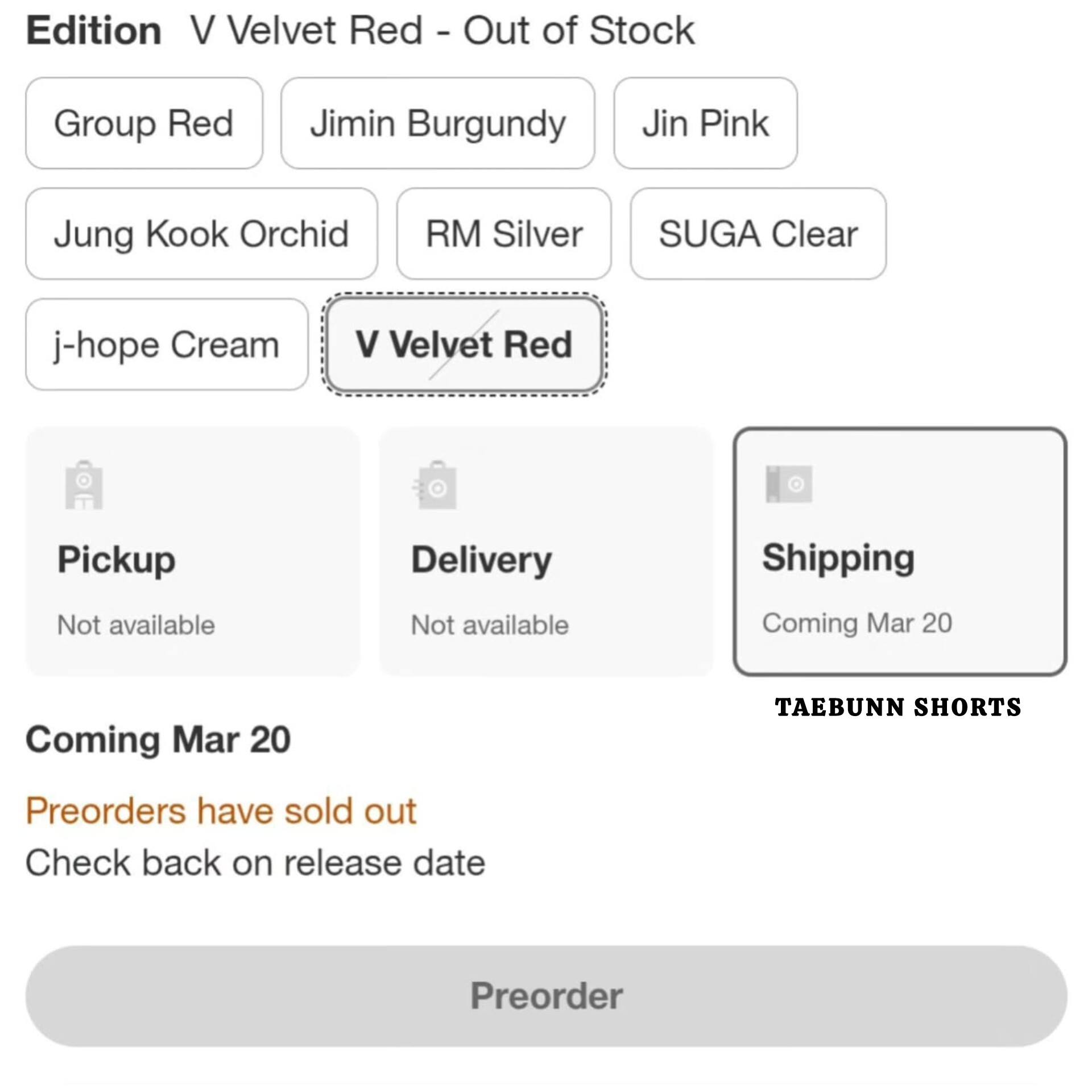 BTS' Kim Taehyung sells out 'V Velvet Red' vinyl twice at Target USA