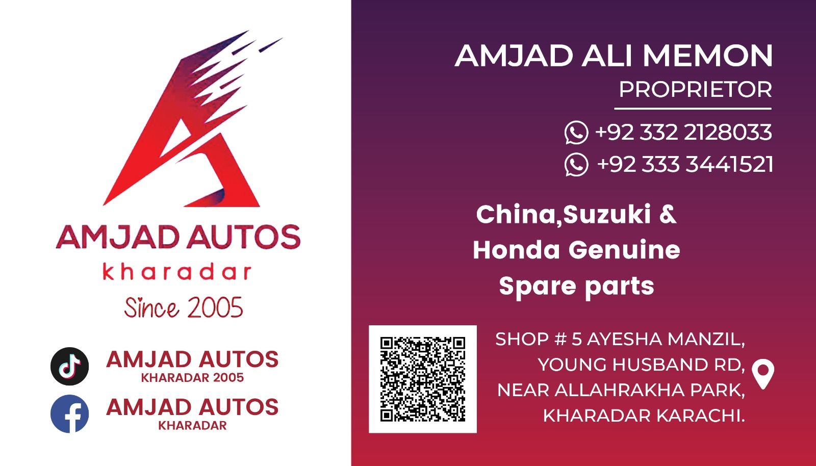 Amjad Autos Kharadar | Karachi