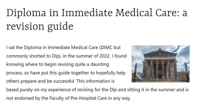 Are you ready for some hints & tips to help you with your DIMC exam ...