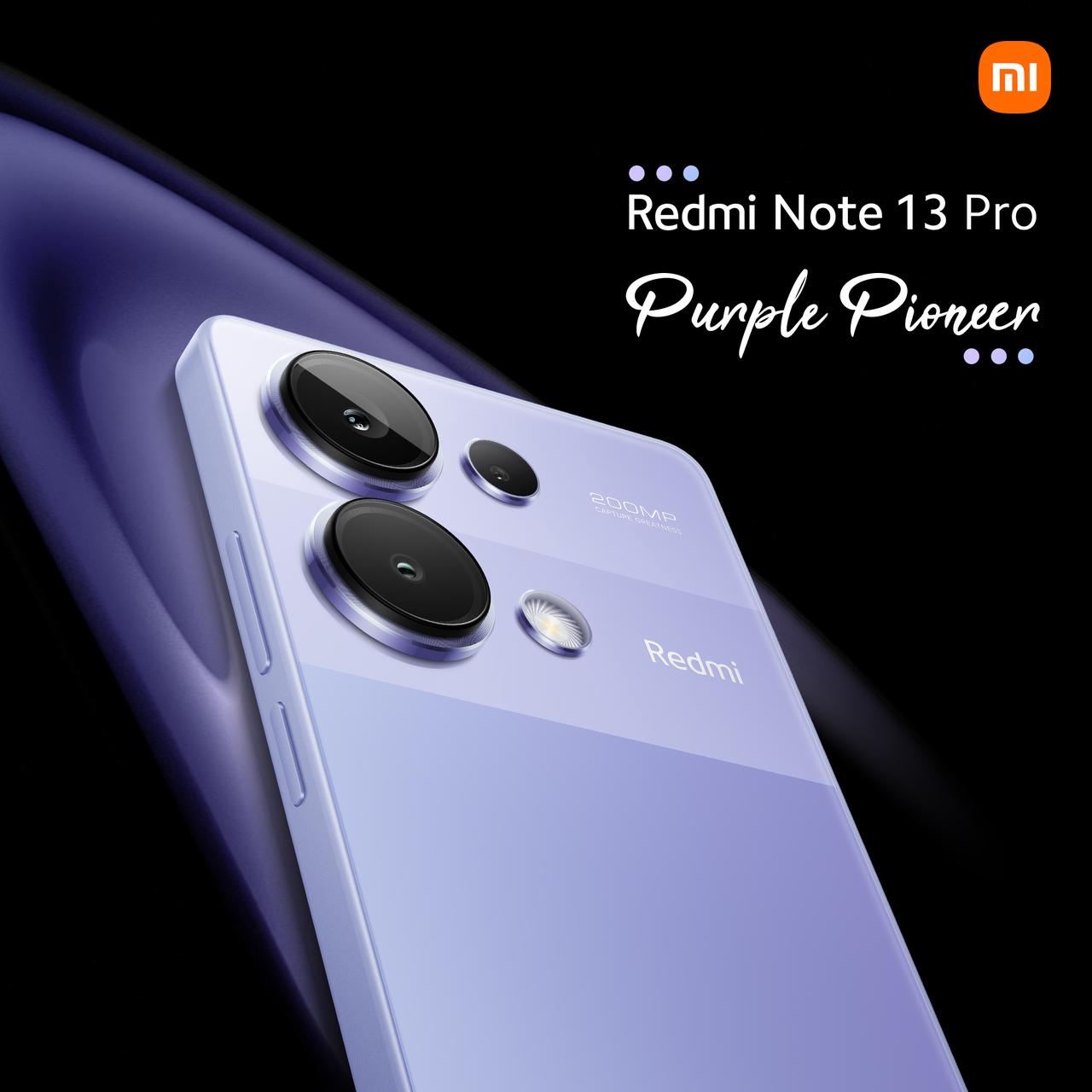 Own your style and seize every moment with the Redmi Note 13 Pro