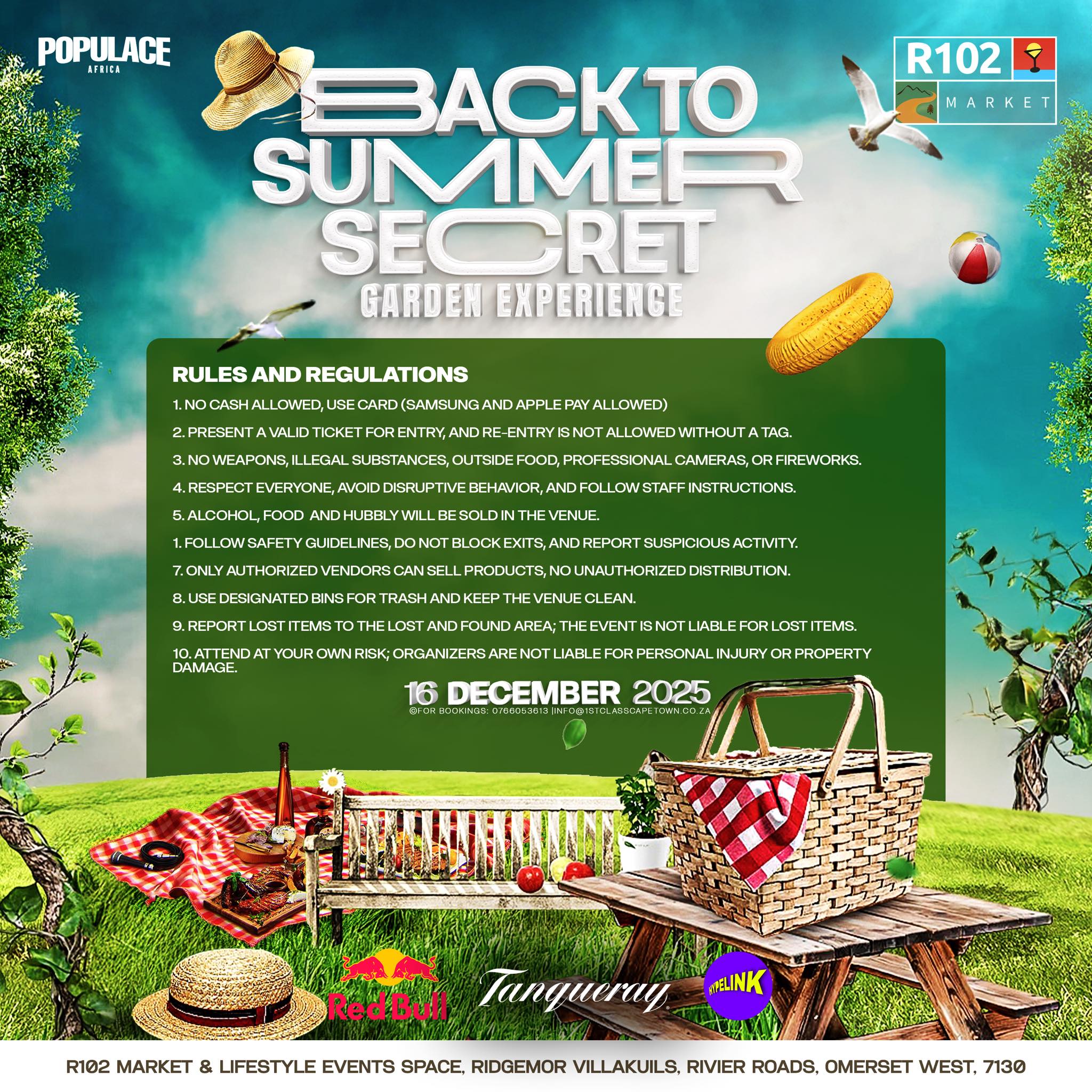 Populace - Rules & Regulations for Back To Summer - Secret Garden ...