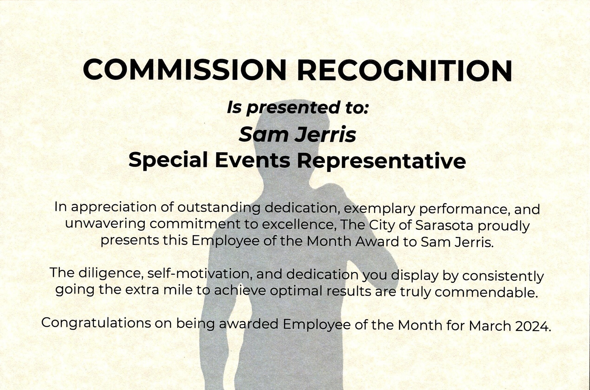 City - EMPLOYEE OF THE MONTH 🌟 Congratulations to our Employee of the ...