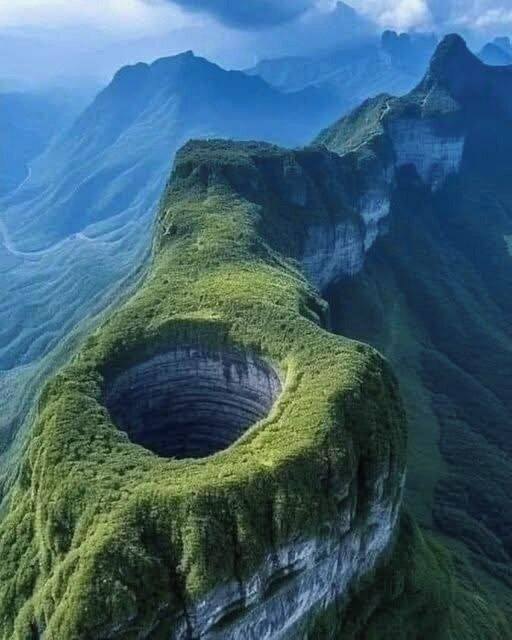 The Xiaozhai Tiankeng in Chongqing Province holds the title of the