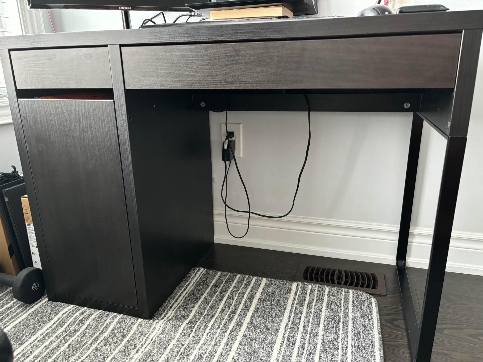 Perfect add on for your IKEA MICKE Black-Brown Desk