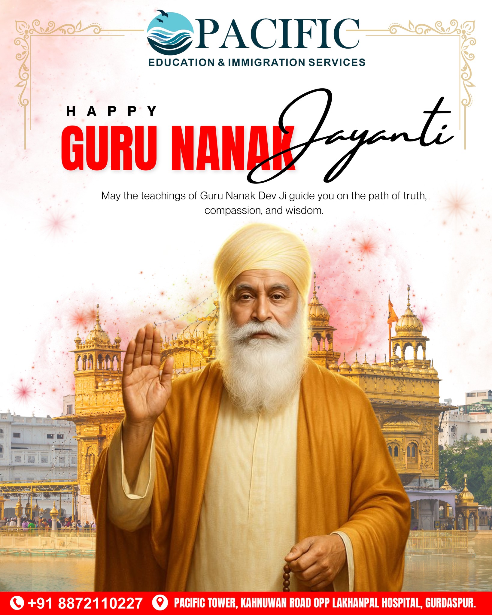Pacific - Happy Guru Nanak Jayanti May Guru Nanak Dev Ji’s divine ...