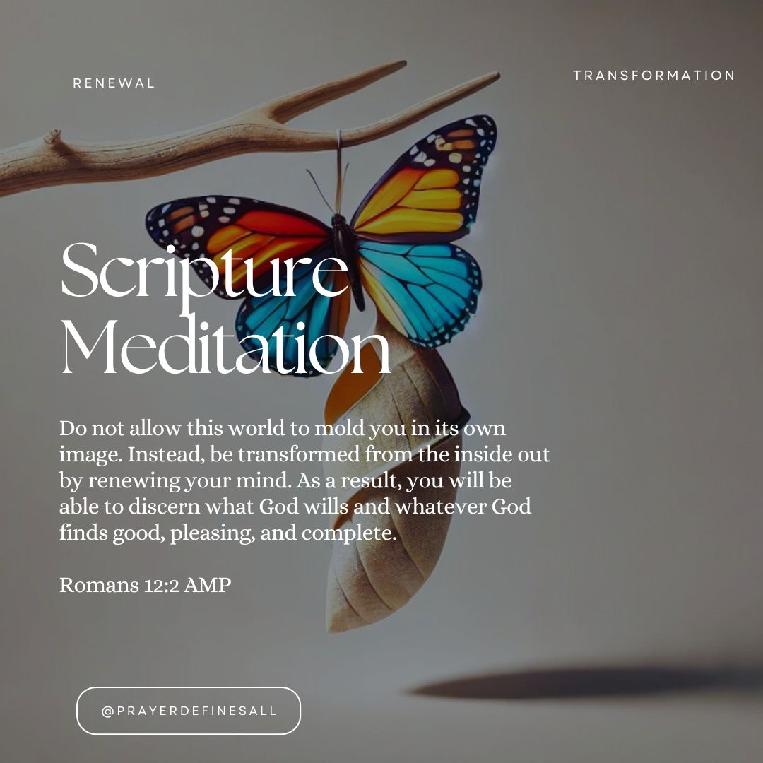 Transformation happens when we renew... - Prayer Defines All | Facebook
