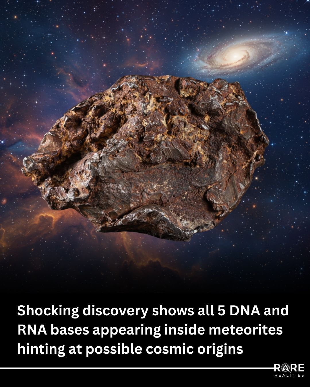 Rare - All five DNA and RNA bases were found in meteorites sparking ...