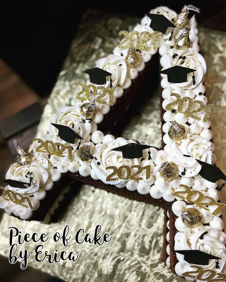 Beautiful Letter “A” Graduation... - Piece of Cake by Erica | Facebook
