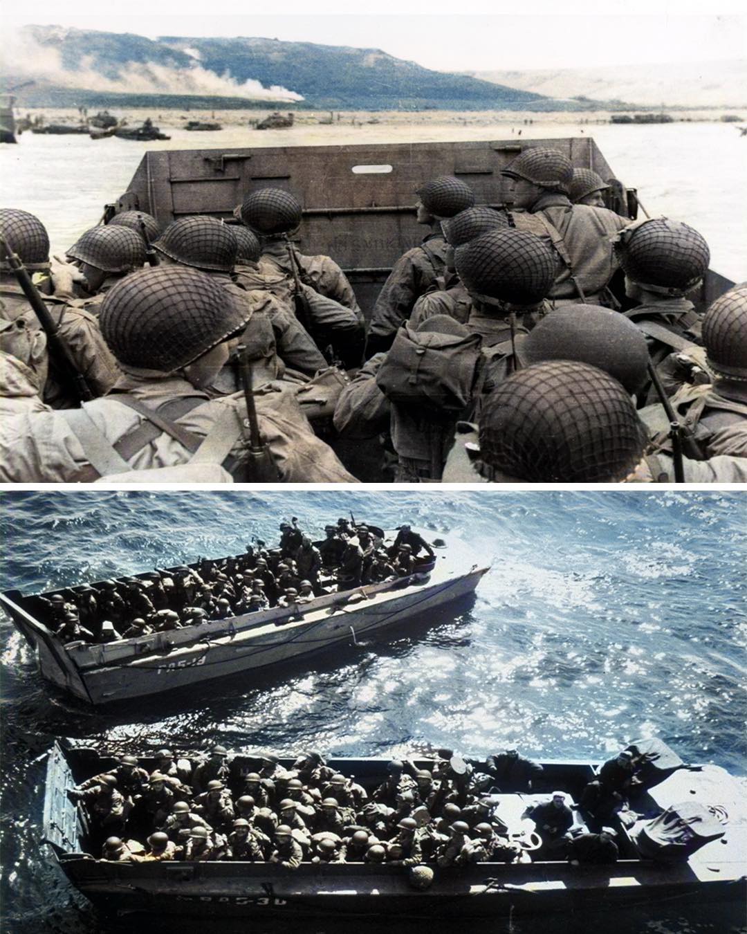 Epic - American troops aboard landing craft on June 6, 1944, faced one ...