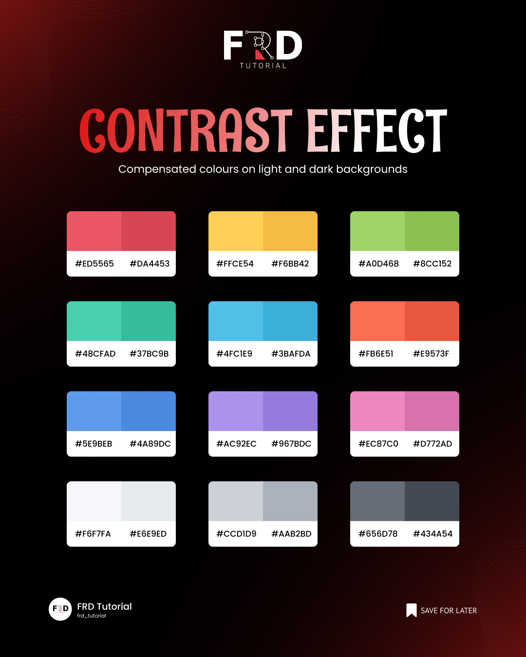 FRD - Contrast Effect 🎨 | How to Make Colours Pop on Light and Dark ...