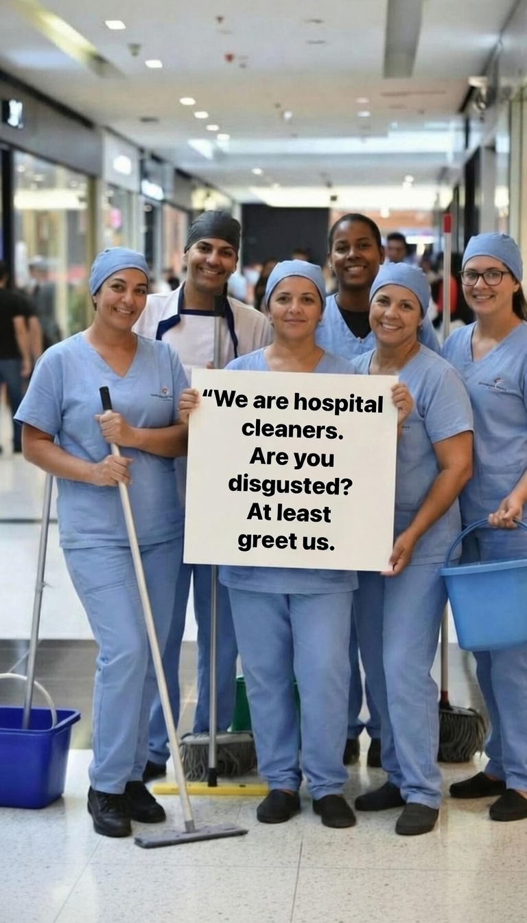 Helping - Today I saw a scene that stayed with me. 🥺🏥 A group of ...