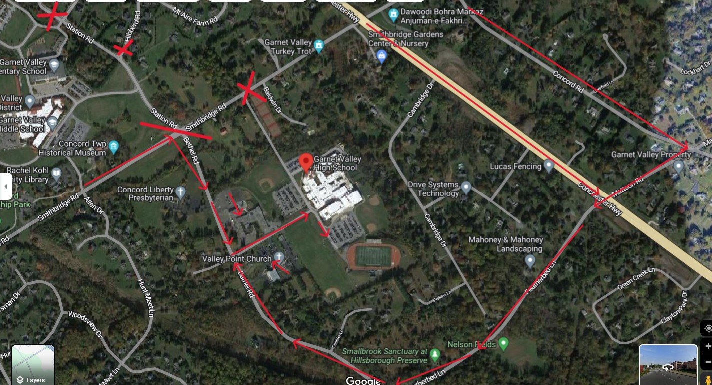 📢PARKING/DETOUR... - Garnet Valley Turkey Trot 5K and 1 Miler