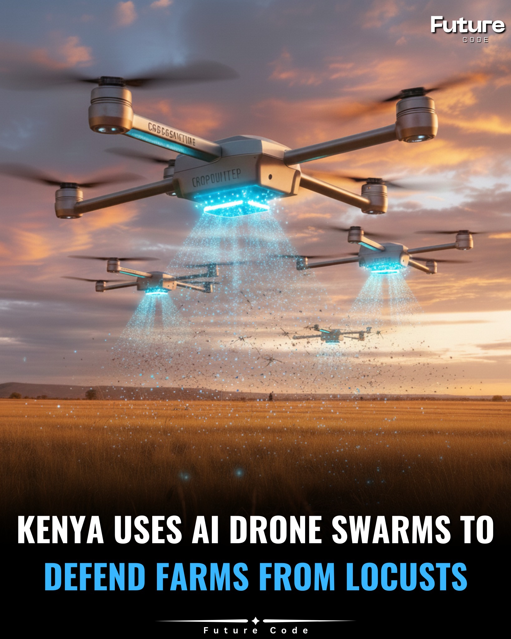 Future - 🚁🌾 Kenya Uses AI Drone Swarms to Defend Farms From Locusts On ...