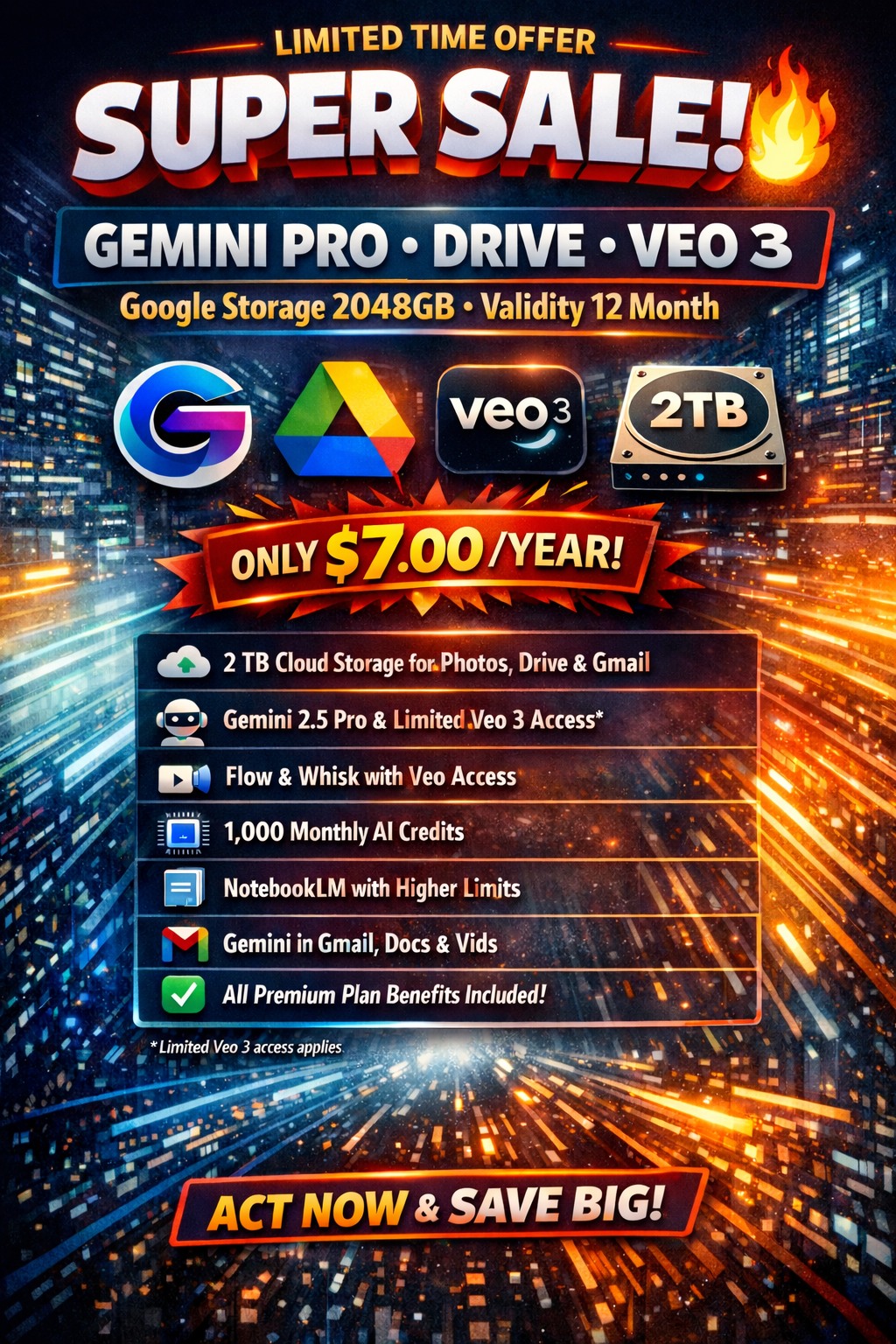 Christchild - 🔥 SUPER SALE ALERT! 🔥 Get 2TB Google Storage + Gemini Pro ...