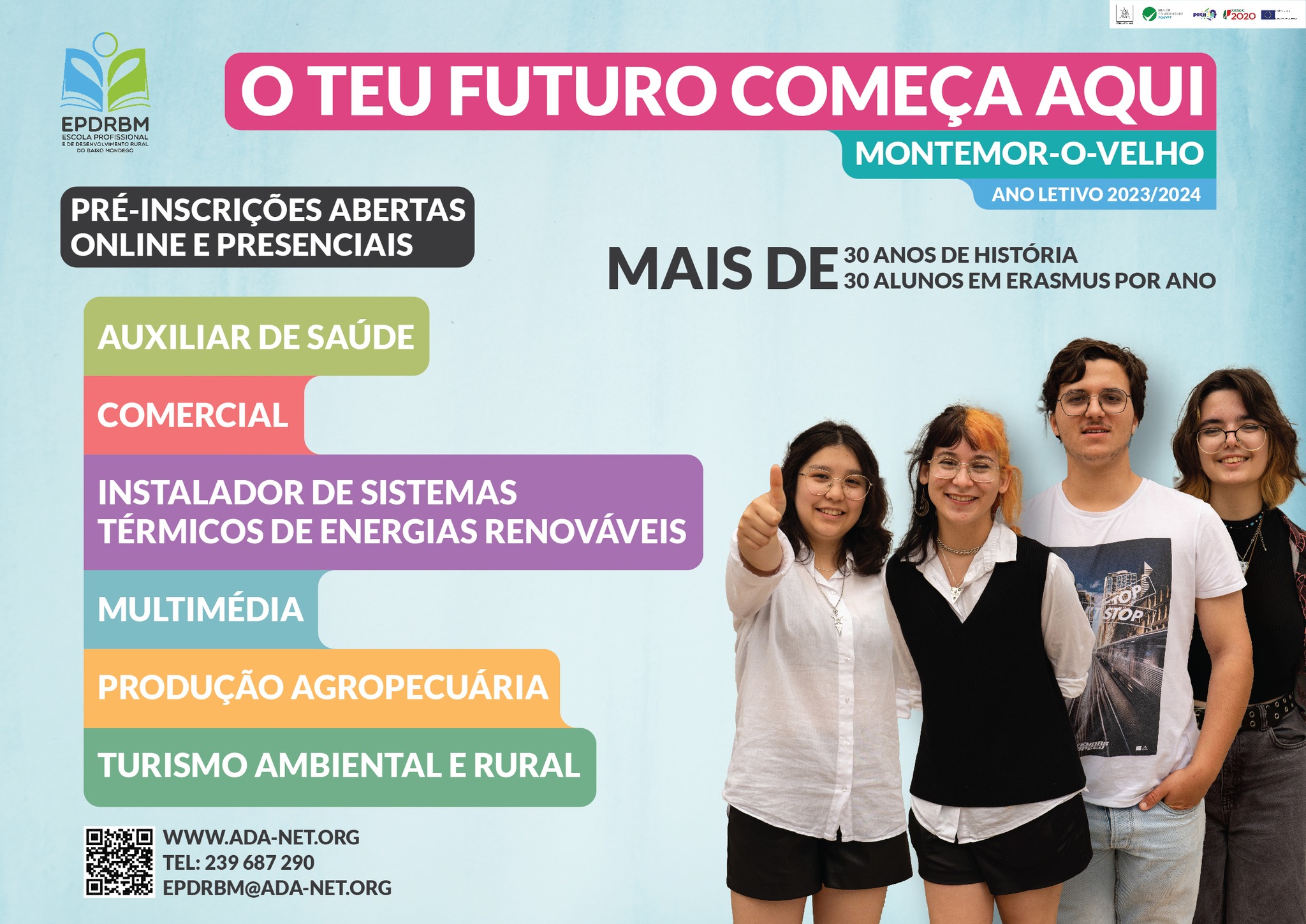 O teu futuro começa aqui, junta-te a nós Visita o nosso website ou ...