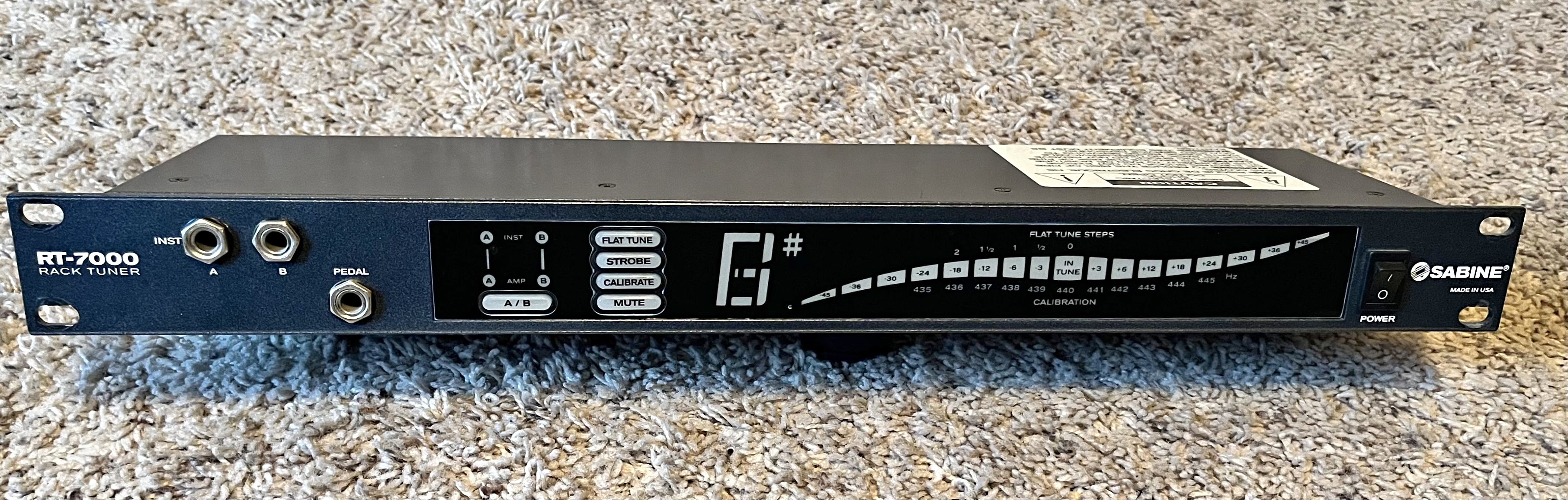 Sabine RT-7000 Rack Mount Tuner - General Music Accessories ...