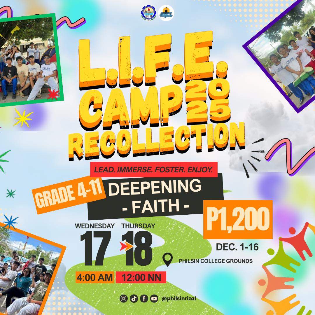 Philsin - Philsinians, Get Ready for L.I.F.E. Camp & Recollection 2025 ...