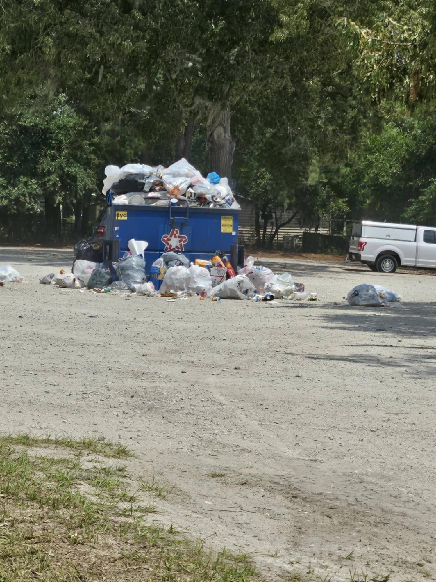 Dumpster removed from Richardson Landing/Bonneau Beach