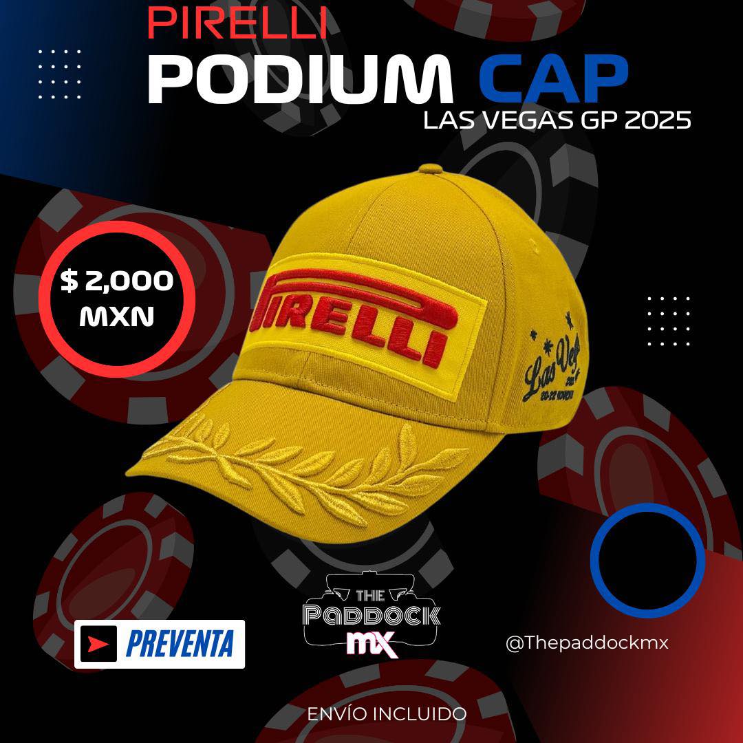 The Paddock - BOX BOX BOX PIRELLI PODIUM CAP EDICIÓN ESPECIAL LAS VEGAS ...