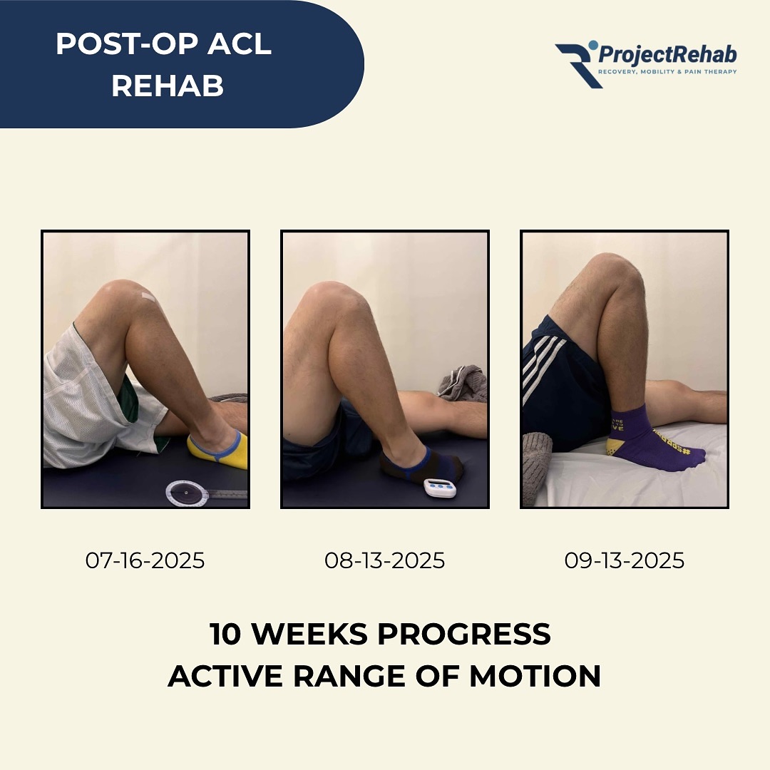 Project - Post-op ACL Progress 📈 Mobility is the foundation of strength ...