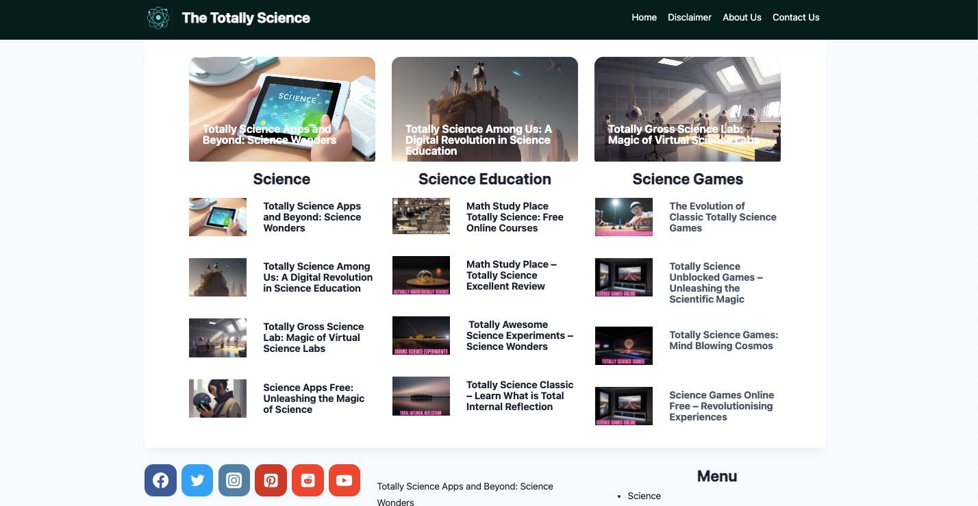 The Totally Science | Lahore