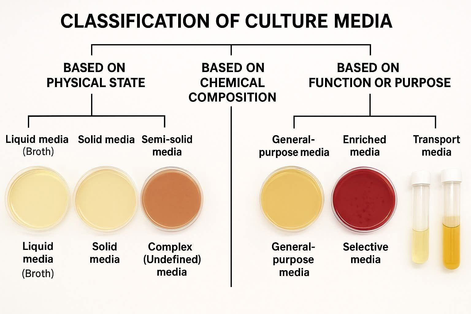 Medical Microbiology Group | Classification of culture media | Facebook