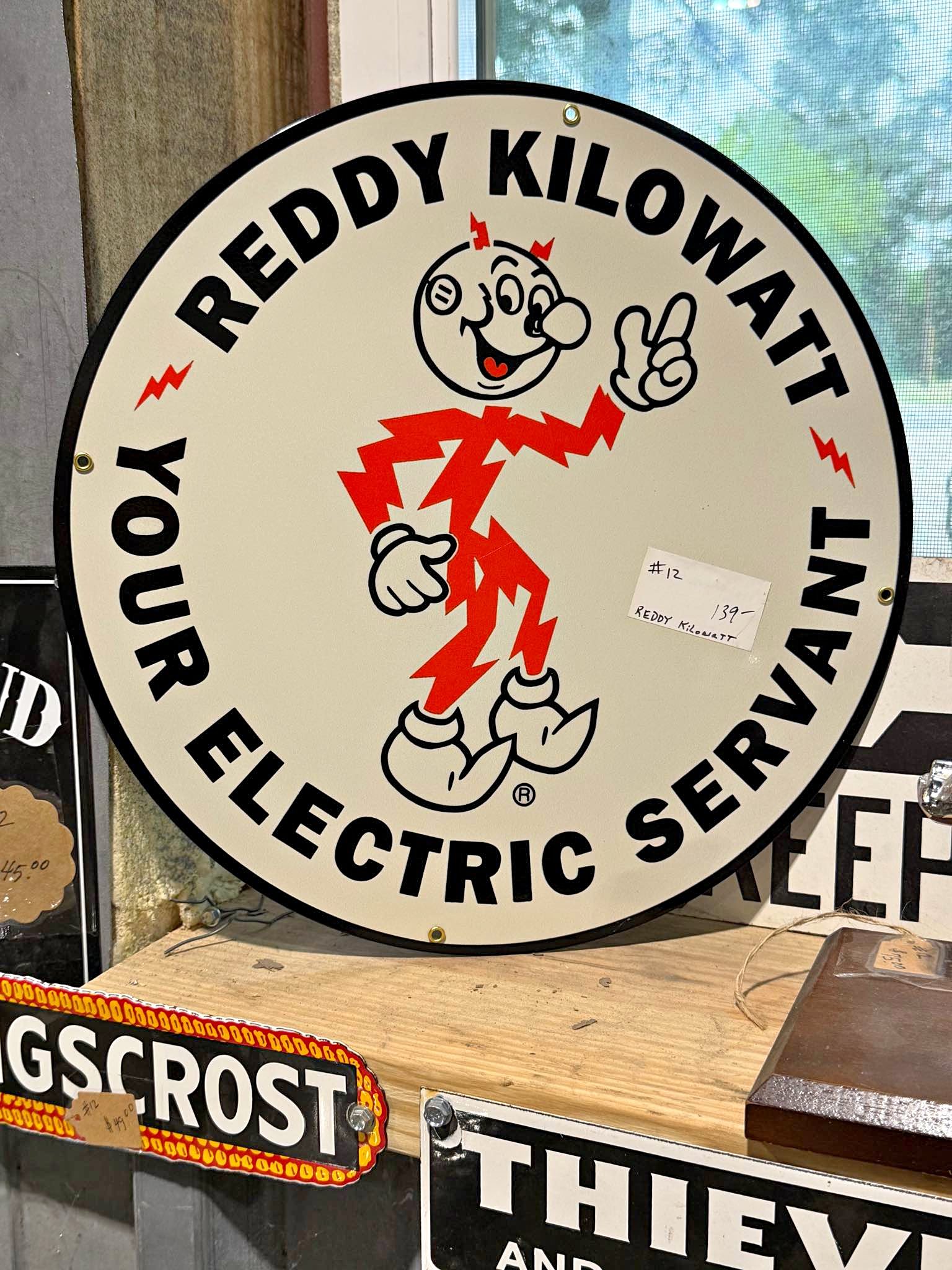 Large Reddy Kilowatt Sign - Plaques & Signs - Whitesboro, Texas ...