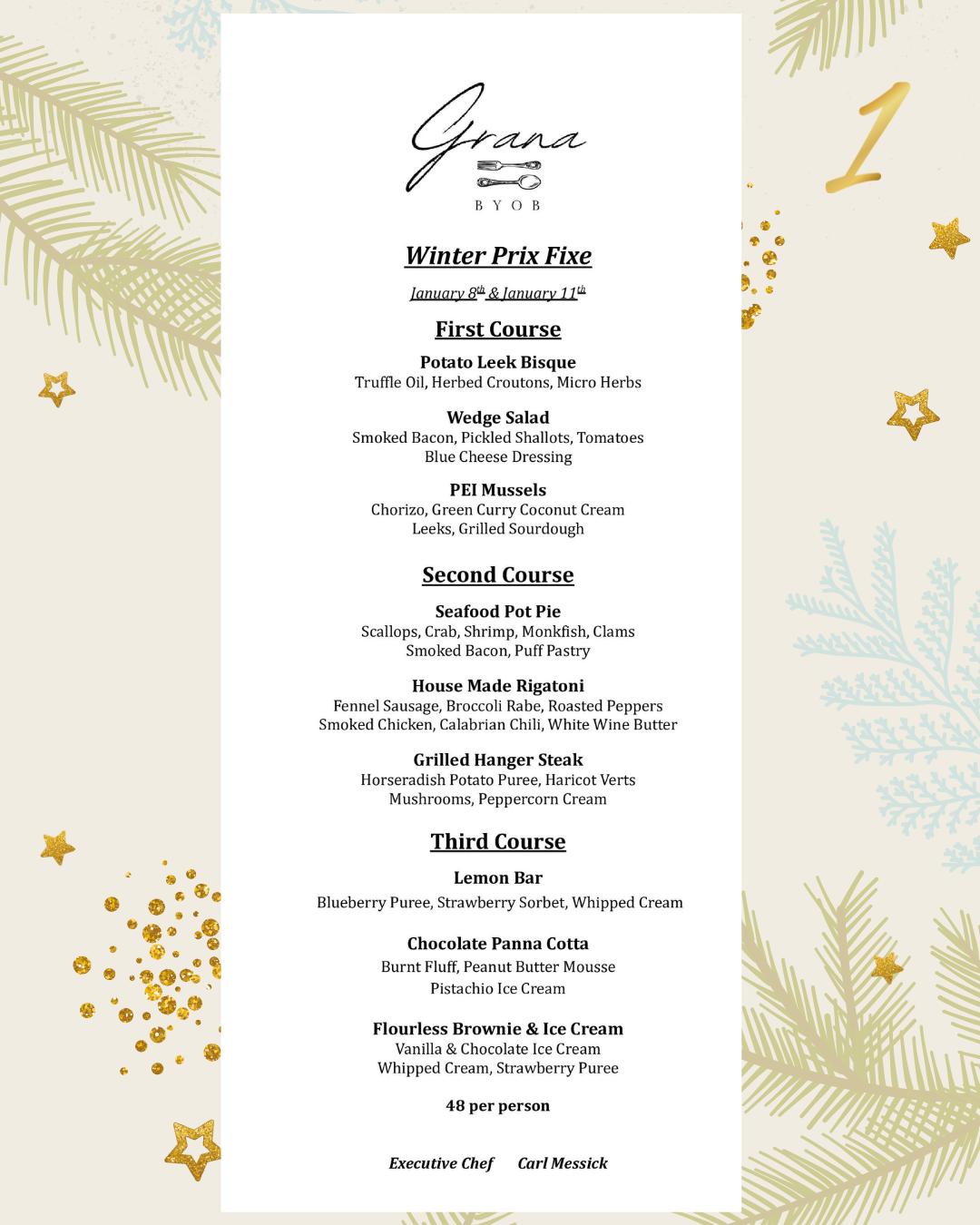 Grana - ️🍴𝗗𝗼𝗻'𝘁 𝗳𝗼𝗿𝗴𝗲𝘁 𝘁𝗼 𝗺𝗮𝗸𝗲 𝘆𝗼𝘂𝗿 𝗿𝗲𝘀𝗲𝗿𝘃𝗮𝘁𝗶𝗼𝗻 𝗳𝗼𝗿 𝗼𝘂𝗿 𝗳𝗶𝗿𝘀𝘁 𝘄𝗲𝗲𝗸 𝗼𝗳 ...